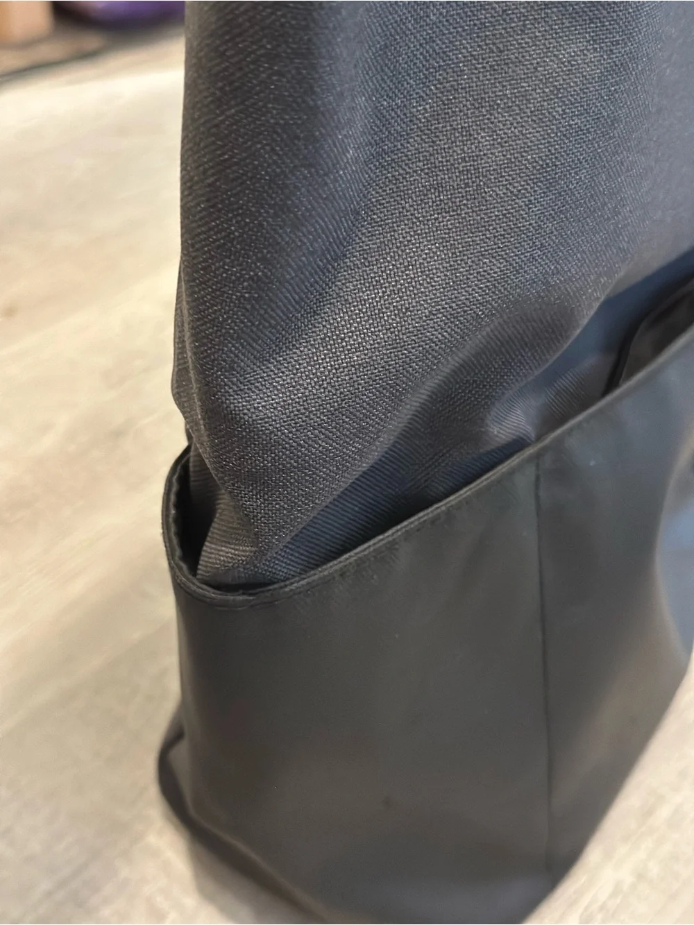 Targus Opin Purist Tote Laptop Bag Black Canvas Work Travel Tote 17” x 14”